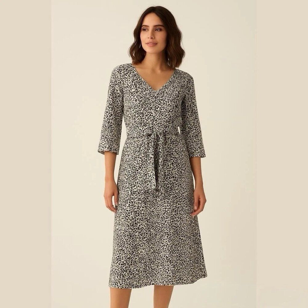 Chaus New York Leopard Print Midi Dress